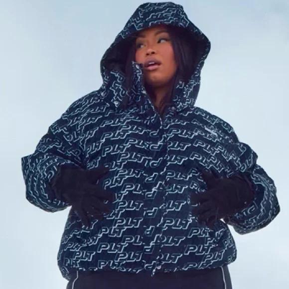 ❄️ PLT Ski Mono Printed Long Line Puffer Jacket - Picture 2 of 4